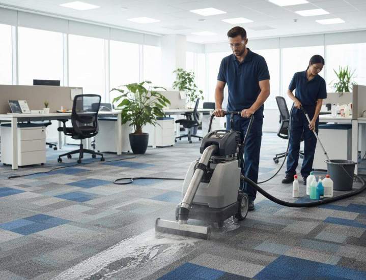 Lavage de tapis en entreprise